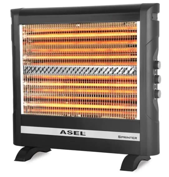 Обігрівач інфрачервоний ASEL H 70-17 вент ( звол.,4 трубки) кварцевий 