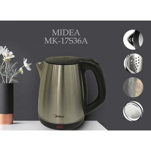 Електрочайник MIDEA MK-17S36A (1,7л, стал.)