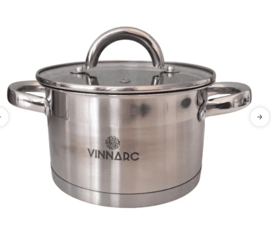 Каструля VINNARC 7426-VN 2,6л нержавіюча  з кришкою