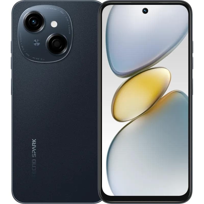 Смартфон TECNO Spark Go 1 (KL4) 6.67" 3/64ГБ, 2SIM, 5000мА•год, Startrail Black