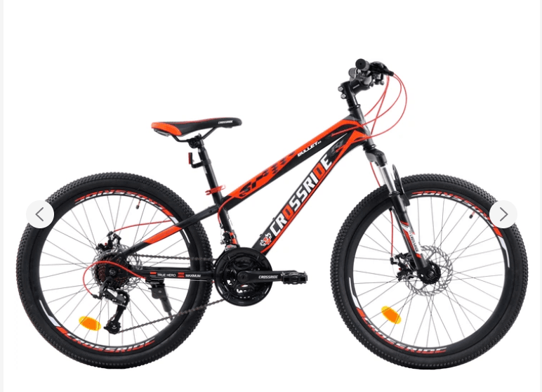 Велосипед спортивний CROSSRIDE 24 MTB ST BULLET 2.0" 11" ЧЕРВОНИЙ (0291-110-2) 