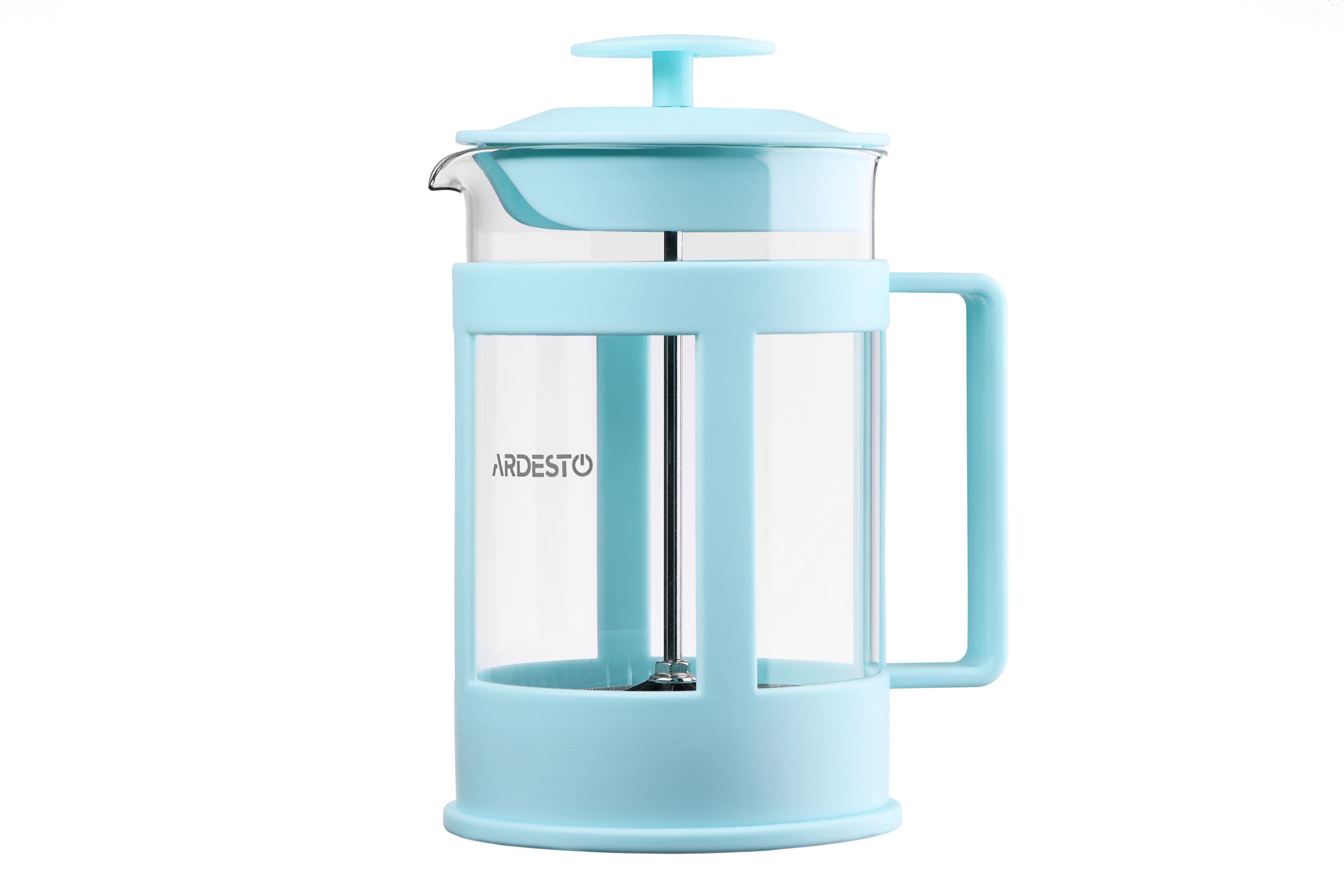Френч-прес Ardesto AR1008TF Fresh, 800 мл, блакитний тіффані дефект