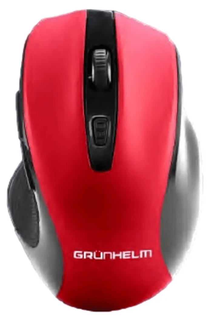 Мишка бездротова GRUNHELM M-R556WL червоно-чорн