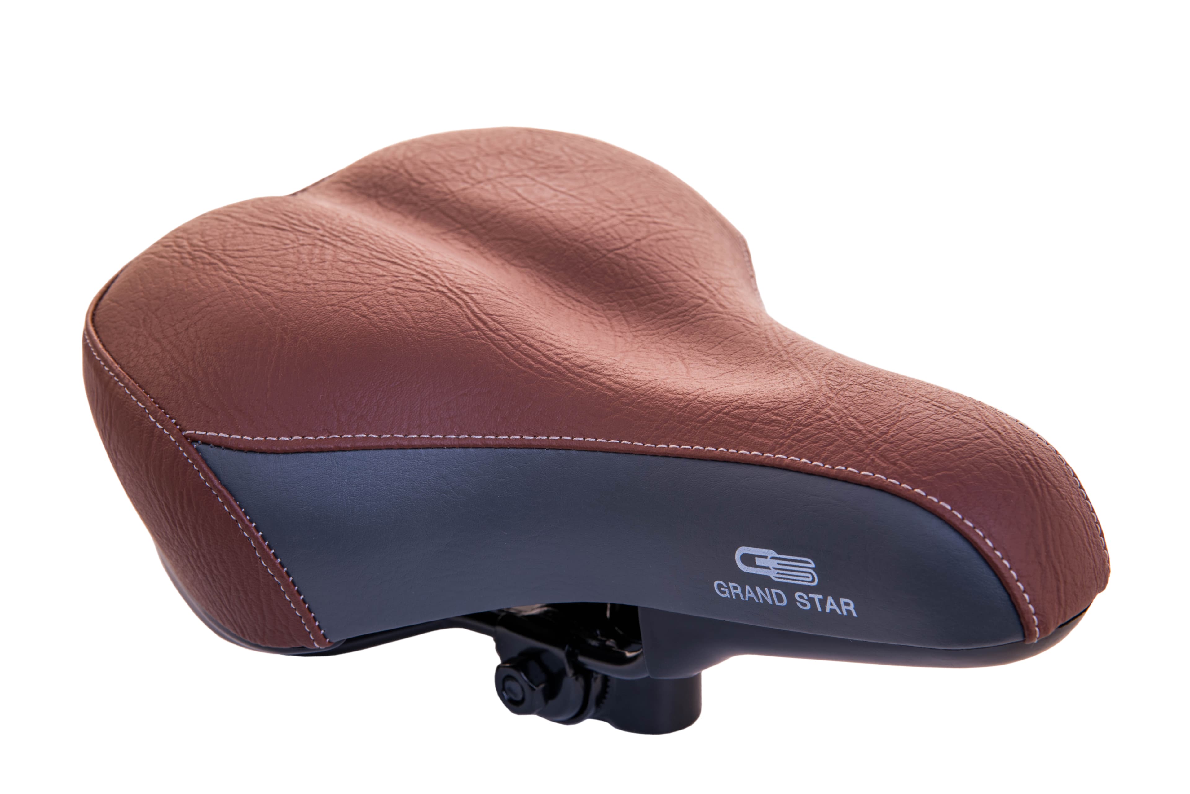 СІДЛО GRAND STAR GS-809-B11D пружина з замком темно-коричневе 41259