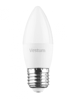 Лампа LED Vestum C37 8W 4100K 220v E27 1-VS-1309