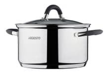 Кастрюля Ardesto AR1925CS	Gemini, стеклянная крышка, 2,5 л,  серые ручки с силиконом,нержав