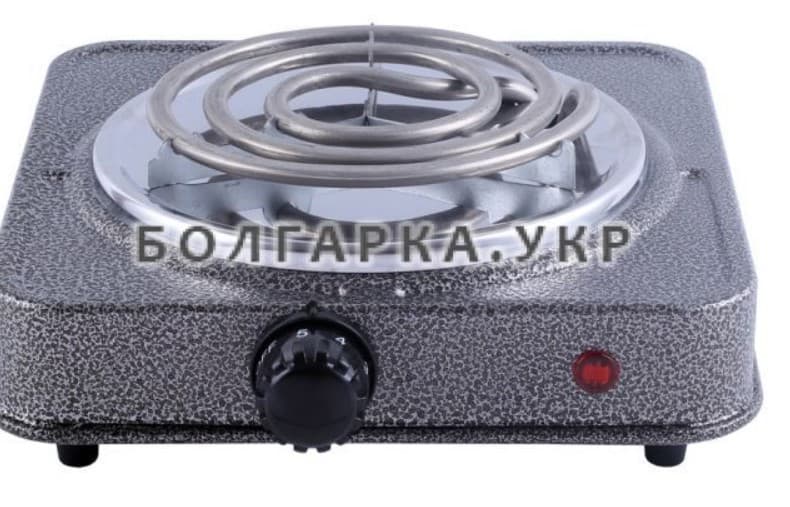 Плита електрична настольна Grunhelm GHP-5611 спіральна , 1-1.0КВТ/220В одинарна вузький тен