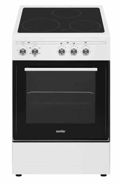 Плита електрична SIMFER F50VW03016 White склокерам