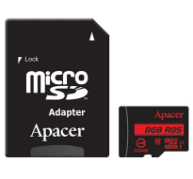 Пам"ять APACER microSDHC 8GB UHS-I U1+adapter