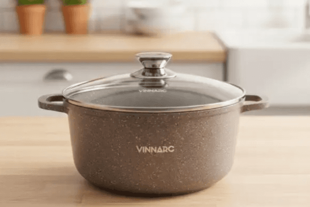 Каструля Vinnarс CO-0322NS SENSE 3.2л кругла +кришка Бежева