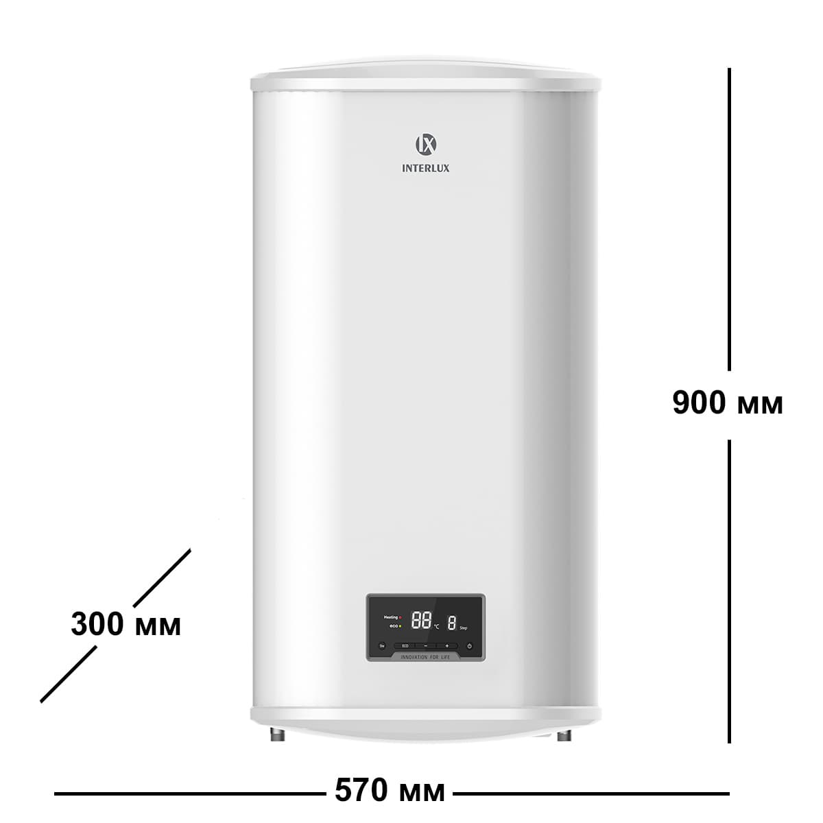 Бойлер INTERLUX ILDH-80DM сухий тен