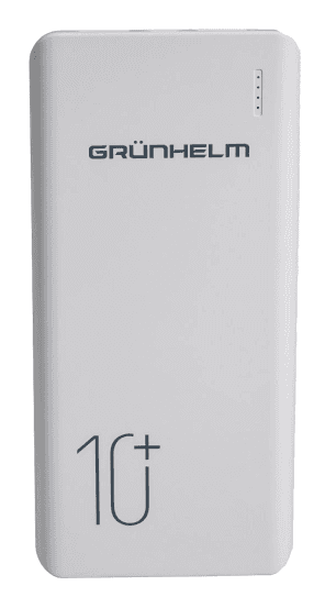 Акумулятор GRUNHELM GP-03AW White POWER BANK ПОРТАТИВНА БАТАРЕЯ 10.000 mAh, біл