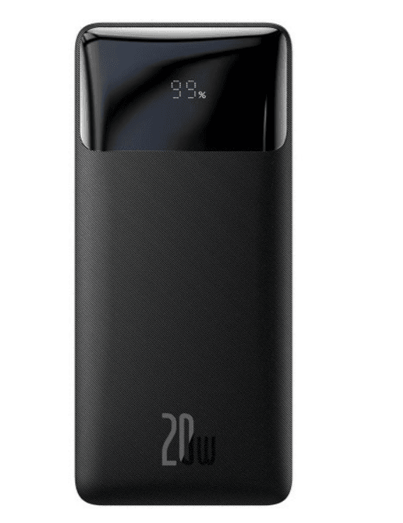 Портативний зарядний пристрій Power Bank Baseus 10000mAh 20W Bipow 2xUSB/USB-C/microUSB Black