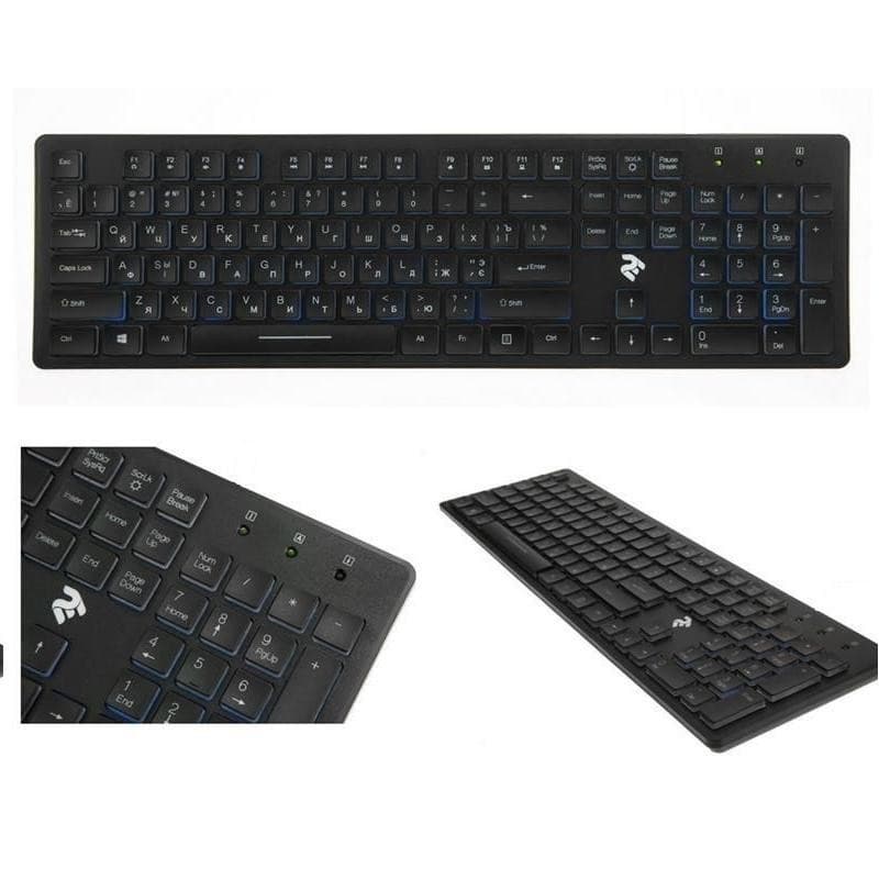 Клавіатура 2E KS 101 Slim WL Black