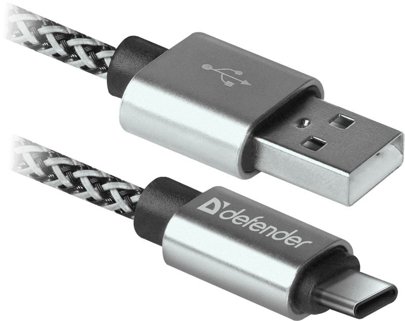 Кабель DEFENDER (87815)USB09-03T PRO USB(AM)-C Type 1м Білий