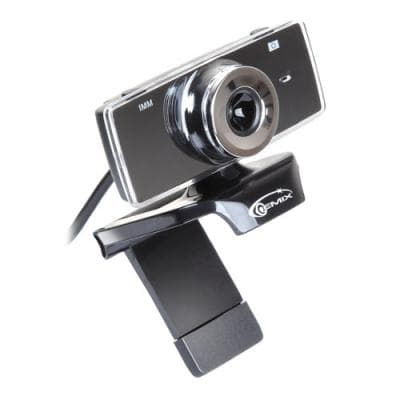 Вебкамера Gemix F9 black 1.3 МП, VGA, 640 x 480 пікселів, ручне, USB 2.0, вбудований мікрофон
