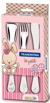 Набір столовий Tramontina Baby 66973/005 Le Petit pink /х3пр.стол.приборов