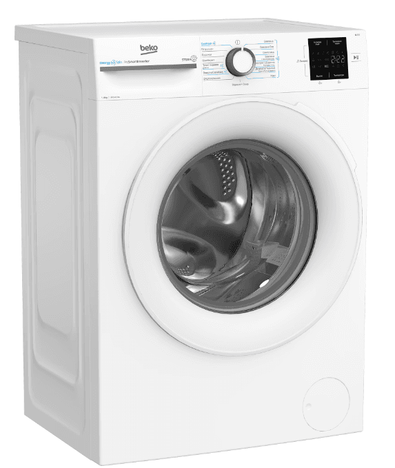 Пральна машина автомат BEKO BM1WFSU 38033 WW 8кг іверторний мотор, обробка паром