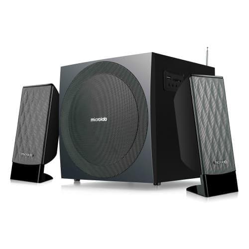 Акустика MICROLAB M-300U 2.1, 38W, mini-jack/USB/SD/FM, чорний