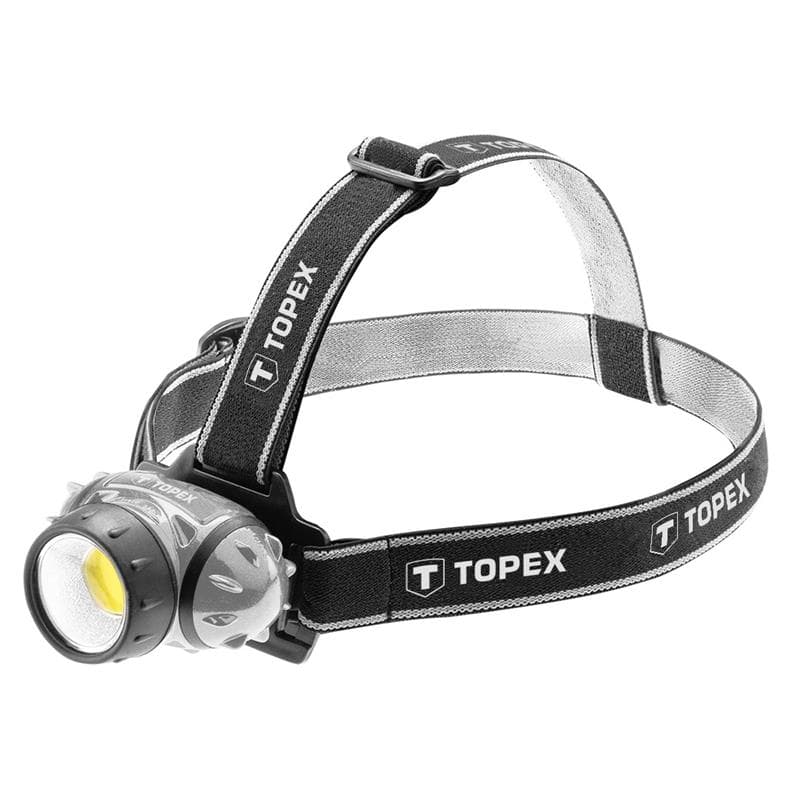 Ліхтар налобний TOPEX 94W391 , 160 люмен, 3 Вт, LED COB, 3xAAA, IP44