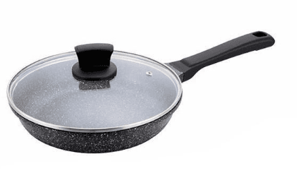 Сковорода  Maestro 1225-24-MR 24-см Granite індукція з кришкою