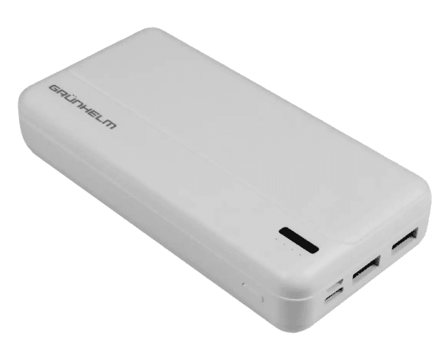 Акумулятор GRUNHELM GP-20W POWER BANK ПОРТАТИВНА БАТАРЕЯ 20.000 mAh,Білий,(137522)