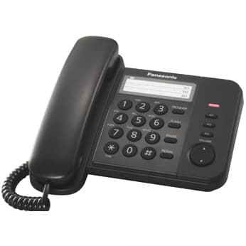 Телефон провідний Panasonic TS2352 black (KX-TS2352UAB)