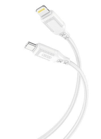 Кабель XO NBQ236A Braided Type-C to Lightning - 27W - 1m (білий) 