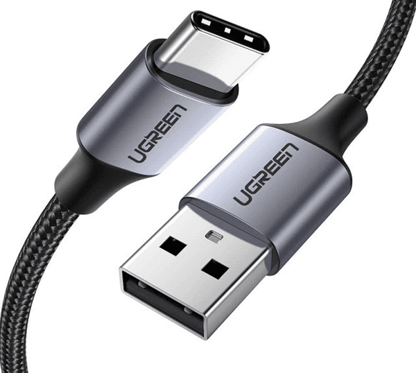 Кабель UGREEN UGR-60127 US288 USB - Type-C Cable Aluminum Braid 1.5м (Black)