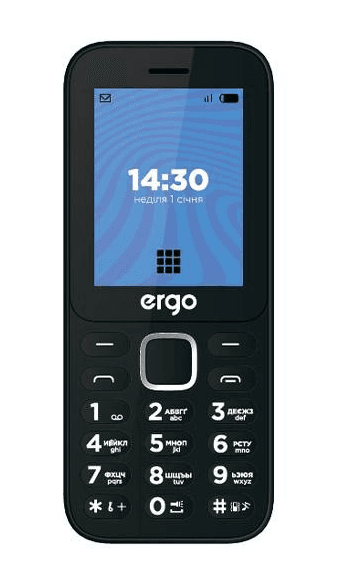 Мобільний телефон ERGO E241 Dual Sim Black 