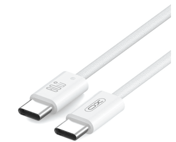 Кабель XO NBQ273 Imitation Series Type-C to Type-C - 60W - 1m (Білий