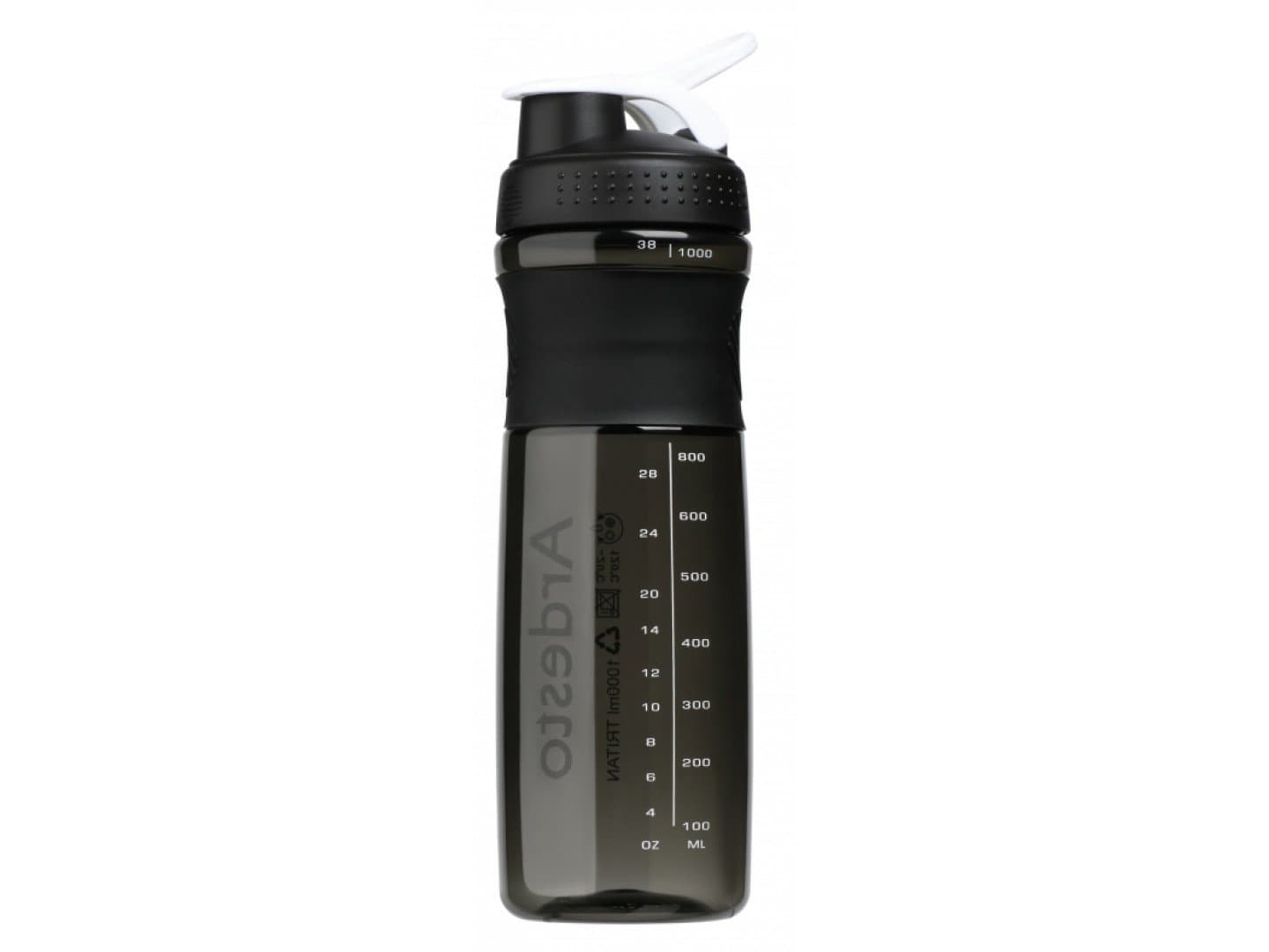 Бутилка для води Ardesto Smart bottle 1000 мл, чорна ,тритан AR2204TB