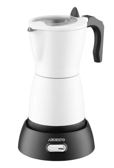 Кавоварка гейзерна Ardesto CMM-X300W електрична 0.3л, мелена, білий