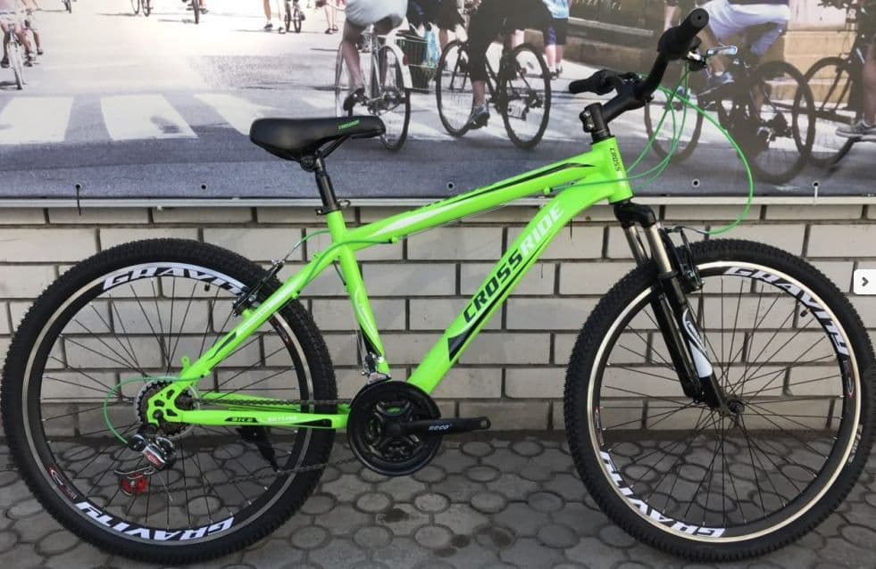 Велосипед спортивний Crossride Skyline 26 салатовий