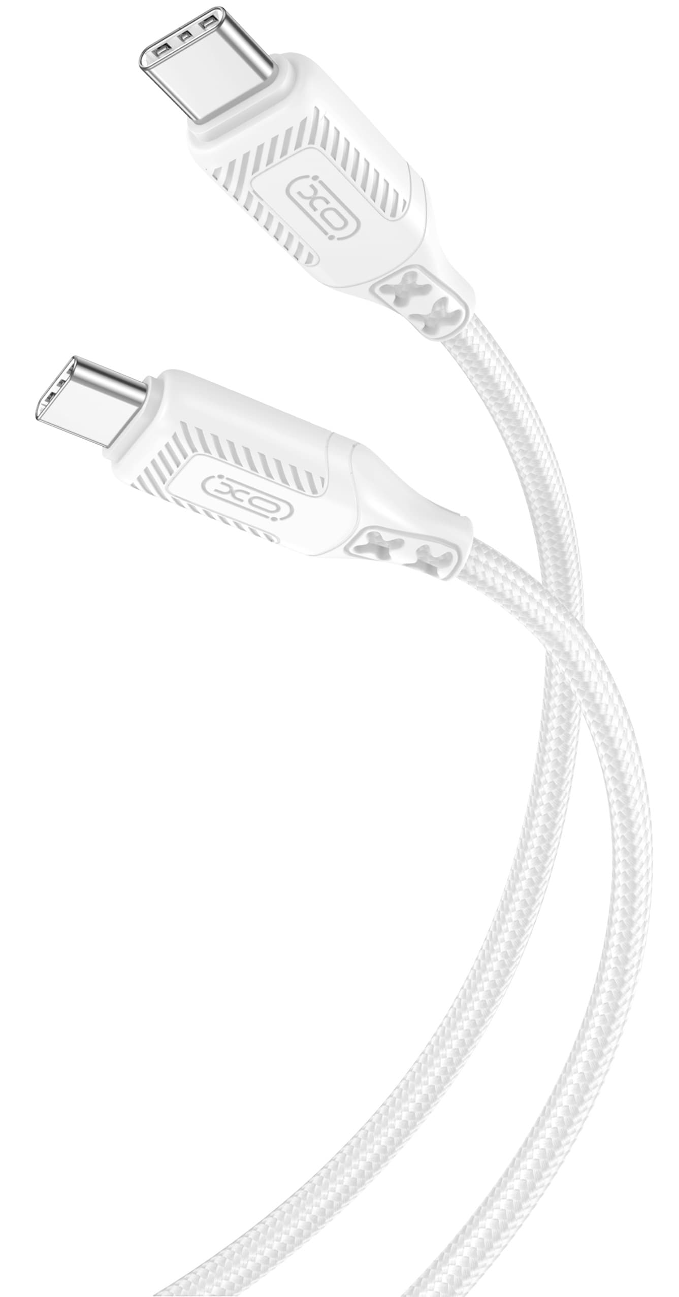 Кабель XO NBQ236B Braided Type-C to Type-C - 60W - 1m (White)
