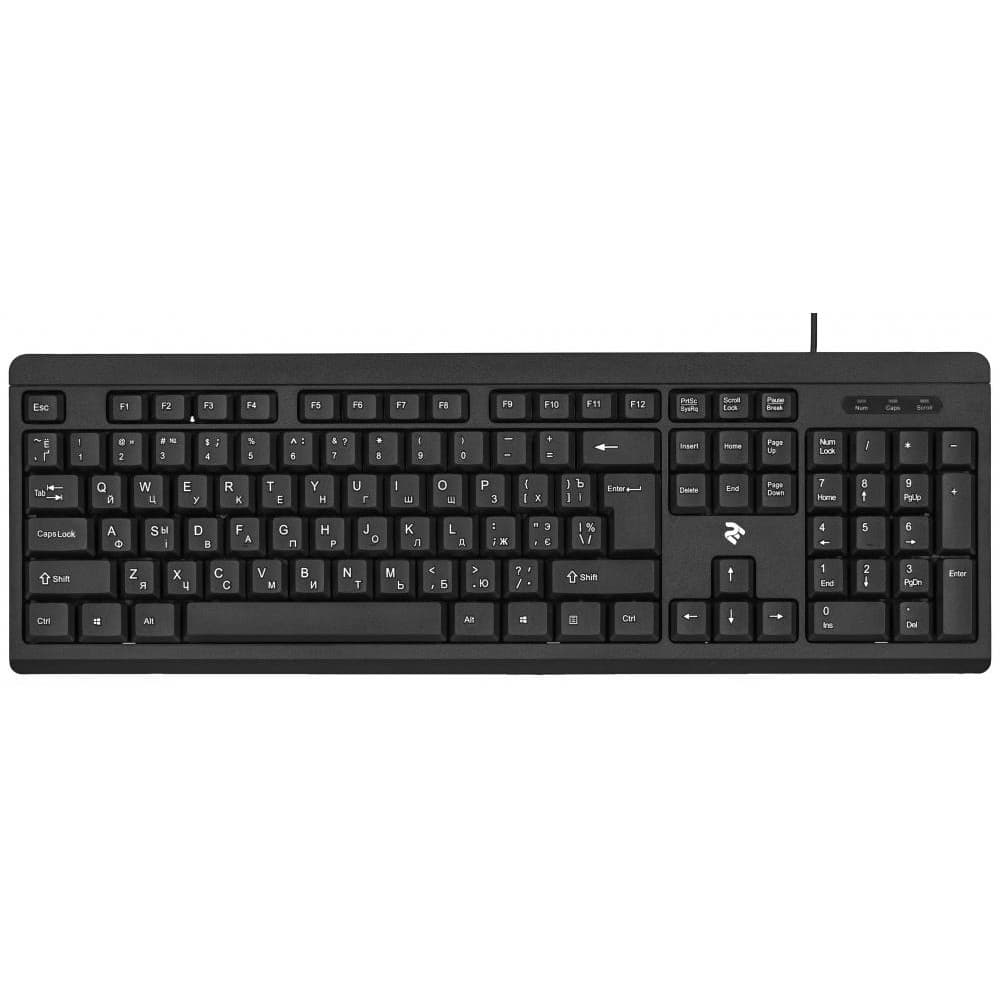 Клавіатура 2E KS108 USB Black
