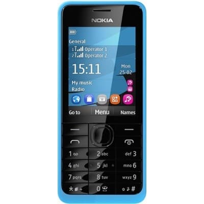 Мобільний телефон Nokia 301 Cyan