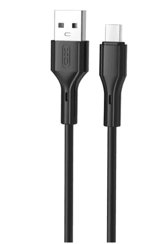 Кабель XO NB230C Black Rock Series USB-A to Type-C - 1m (Чорний