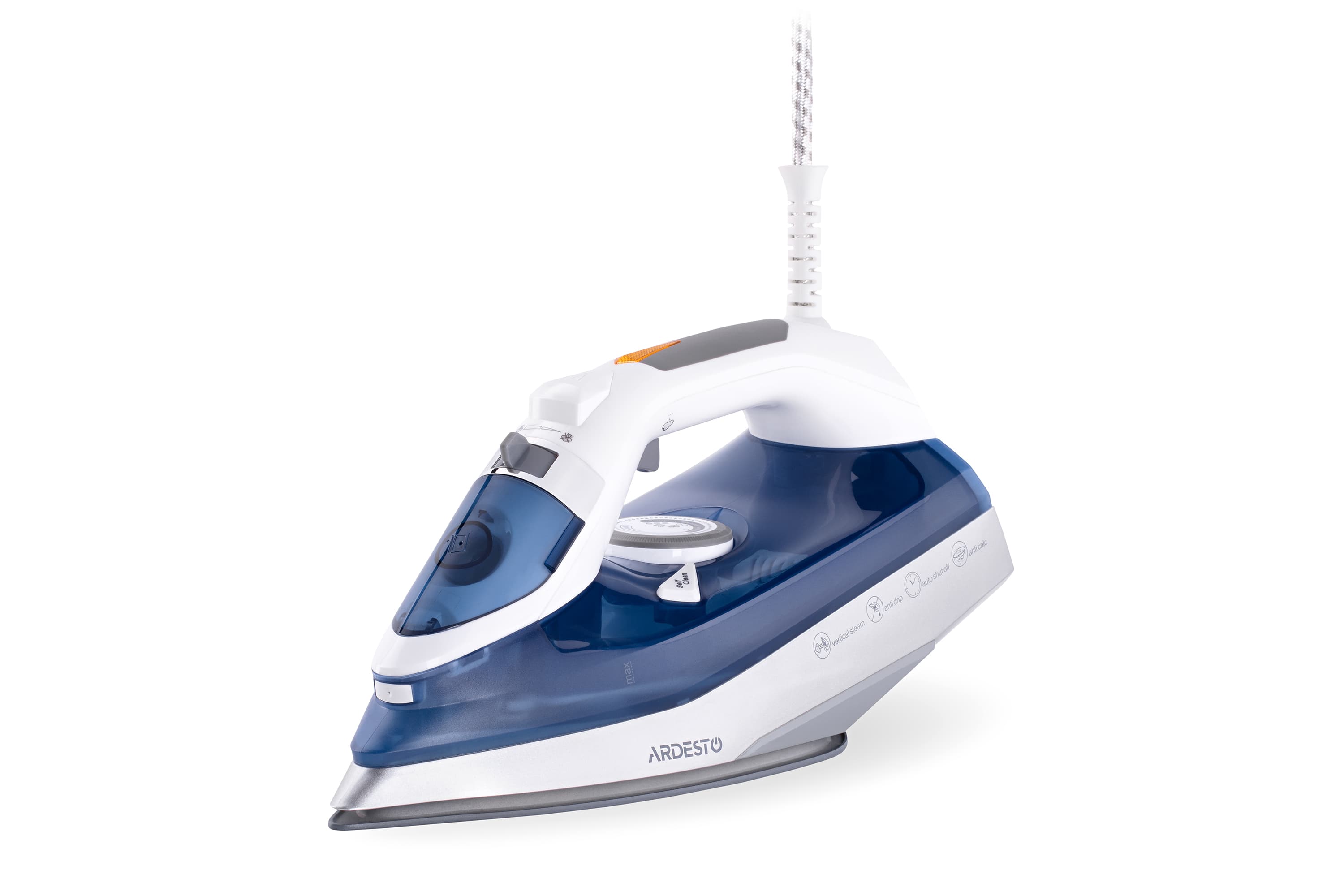 Праска Ardesto IR-C2232-BL, 2200Вт, 320мл, паровий удар, керам. підошва, синій