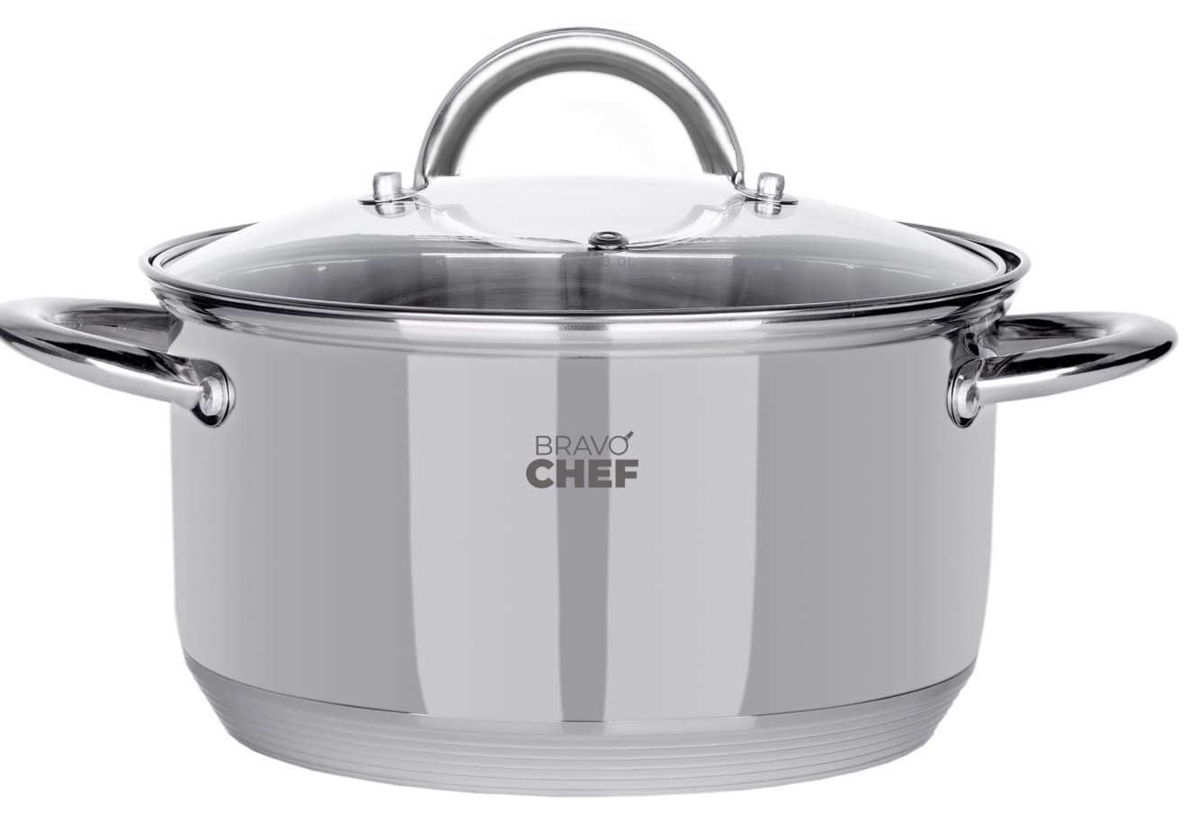 Каструля BRAVO CHEF 18 см (2.6 л) з кришкою (BC-2001-18)