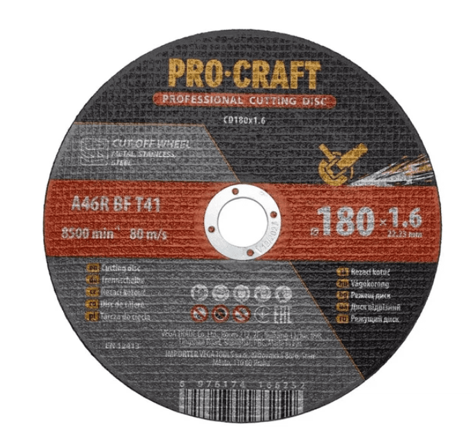 Диск відрізний по металу PRO-CRAFT CD-180*1,6 (018016)
