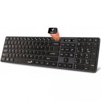 Клавіатура GENIUS SlimStar 126 USB Black UKR