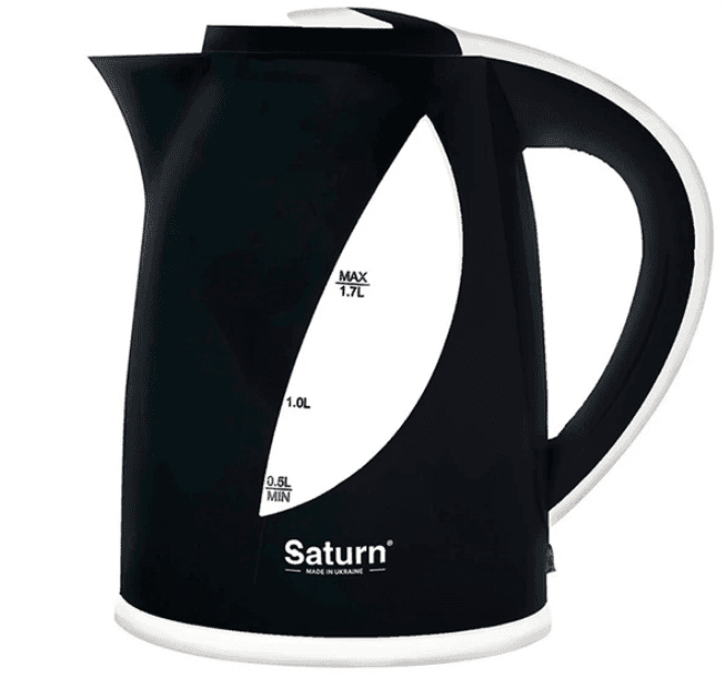 Електрочайник ST-EK 8437U Black/White (1,7 л, пласт)
