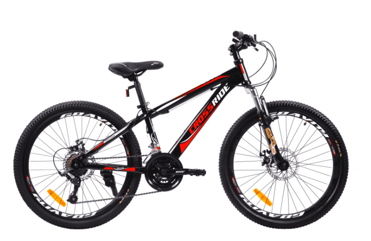 Велосипед спортивний CROSSRIDE 24 MTB ST SKYLINE 13" ЧОРНИЙ(02391-130-1)