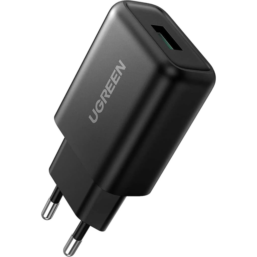 Зарядний пристрій UGREEN CD122 18W USB QC 3.0 Charger (Чорний)