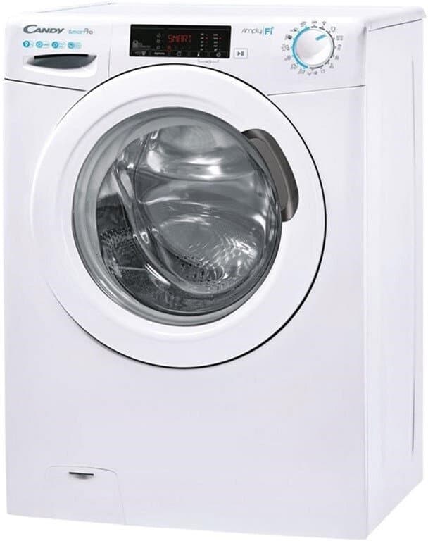 Пральна машина автомат Candy CSO1295TW4-S фронтальна, 9кг, 1200, A+++, 52см, дисплей, пара, білий