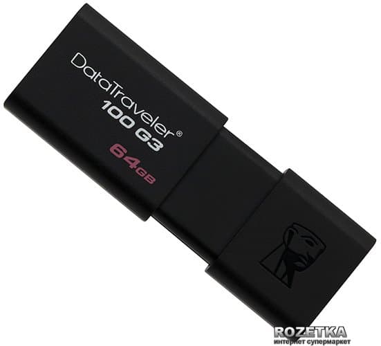 Пам"ять KINGSTON DT100 G3 64GB USB 3.0