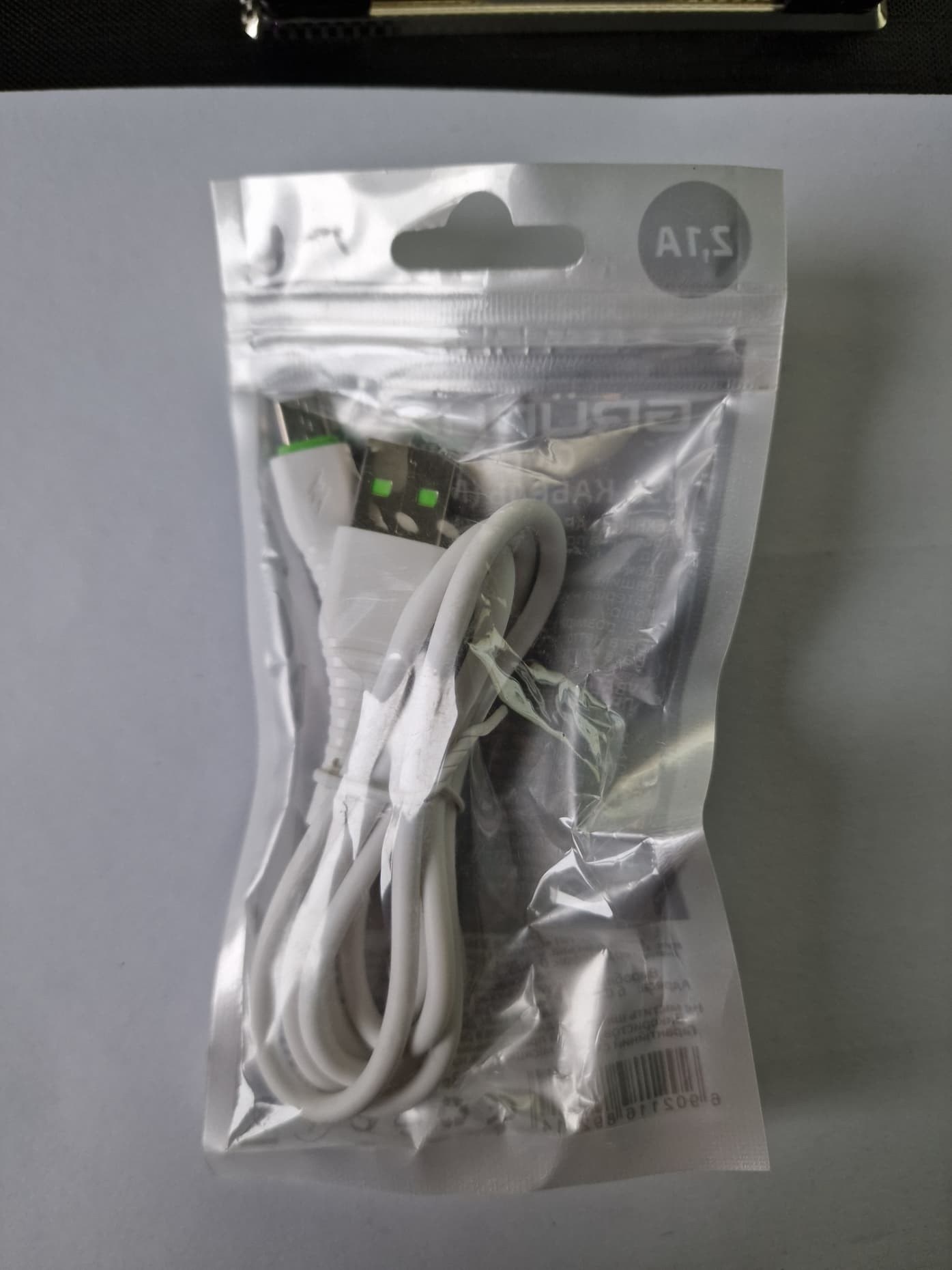 Кабель micro USB GRUNHELM GMC-01MW білий 1м