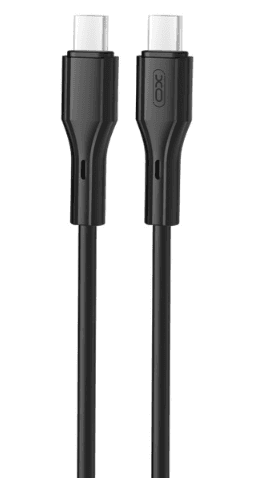 Кабель XO NBQ231B Black Rock Series Type-C to Type C - 60W - 1m (Чорний)