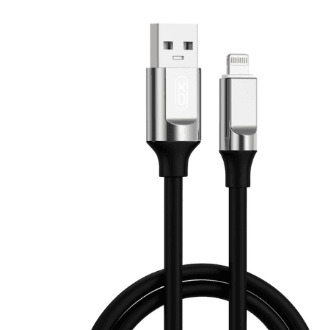 Кабель XO NB251 Liquid Silicone Rubber USB-A to Lightning - 6A - 1m (Чорний)